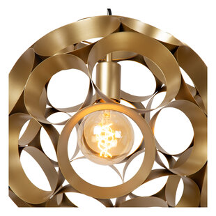 LUCIDE HANNELORE - Hanglamp - Ø 40 cm - 1xE27 - Mat Goud / Messing
