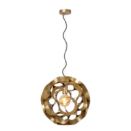 LUCIDE LUCIDE HANNELORE - Elegante Hängeleuchte in mattem Gold