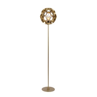 LUCIDE HANNELORE - Lampe sur pied - Ø 40 cm - 1xE27 - Or Mat / Laiton