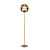 LUCIDE LUCIDE HANNELORE - Vloerlamp - Ø 40 cm - 1xE27 - Mat Goud / Messing