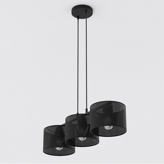 Emibig Emibig LUX 3 BLACK - Moderne hanglamp voor sfeervolle verlichting