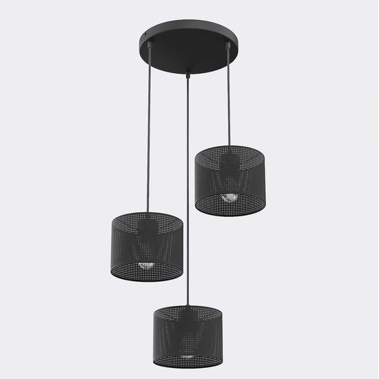 Emibig Emibig LUX 3 BLACK PREM - Moderne hanglamp voor sfeervolle verlichting