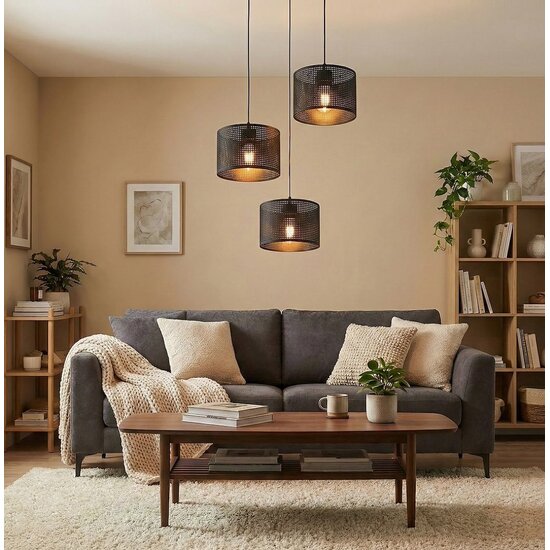 Emibig Emibig LUX 3 BLACK PREM - Moderne hanglamp voor sfeervolle verlichting