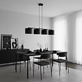 Emibig Emibig LUX 4 BLACK - Lámpara colgante moderna para una iluminación elegante