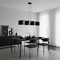Emibig Emibig LUX 4 BLACK - Moderne Pendelleuchte für stilvolle Beleuchtung