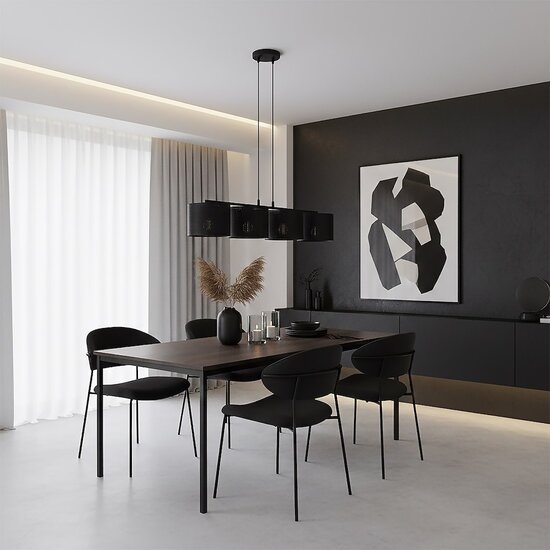 Emibig Emibig LUX 4 BLACK - Modern pendant lamp for stylish lighting