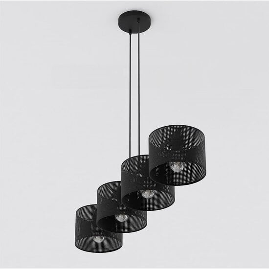 Emibig Emibig LUX 4 BLACK - Lámpara colgante moderna para una iluminación elegante
