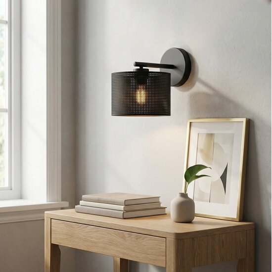 Emibig Emibig LUX K1 BLACK - Modern wall lamp for stylish lighting