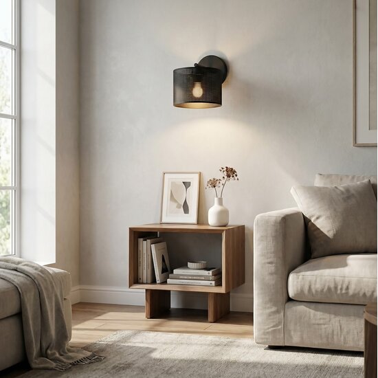 Emibig Emibig LUX K1 BLACK - Applique murale moderne pour un éclairage stylé