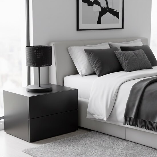 Emibig Emibig LUX LN1 BLACK - Lampe de table moderne pour tous les espaces