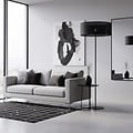 Emibig Emibig LUX LP1 BLACK - Lámpara de pie moderna para cualquier espacio