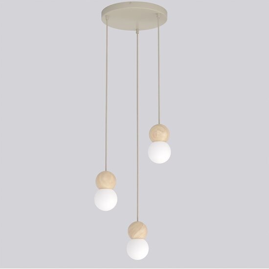 Emibig Emibig LOOP 3 MOKKA - Lampe suspendue scandinave pour tous les espaces