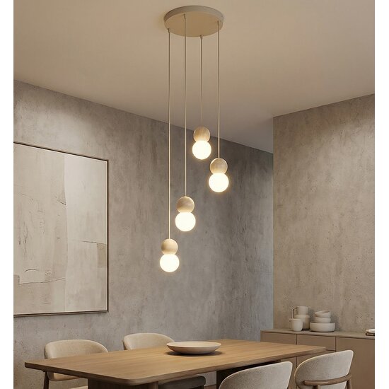 Emibig Emibig LOOP 4 MOKKA - Lampe suspendue scandinave pour tous les espaces