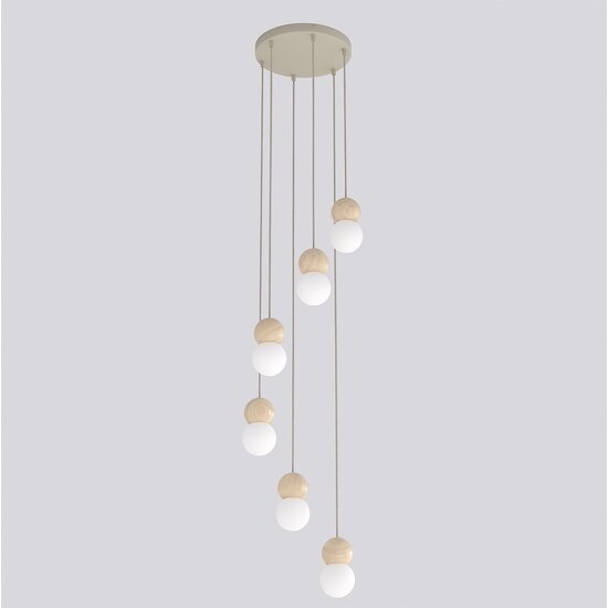 Emibig Emibig LOOP 6 MOKKA - Scandinavian pendant lamp for any space