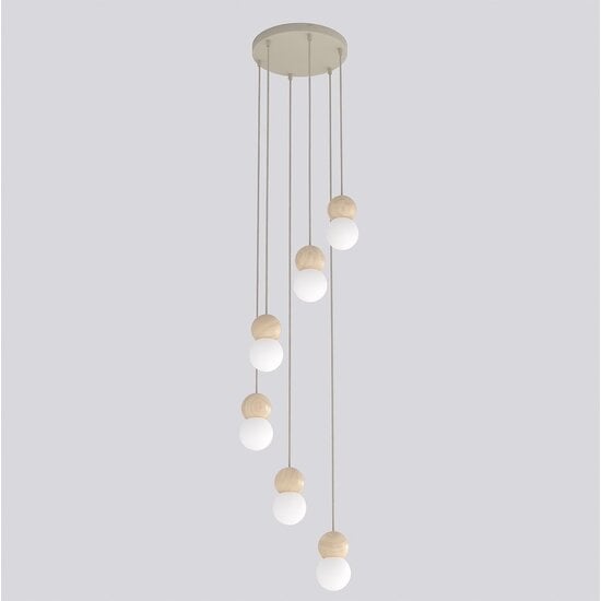 Emibig Emibig LOOP 6 MOKKA - Scandinavische hanglamp voor elke ruimte