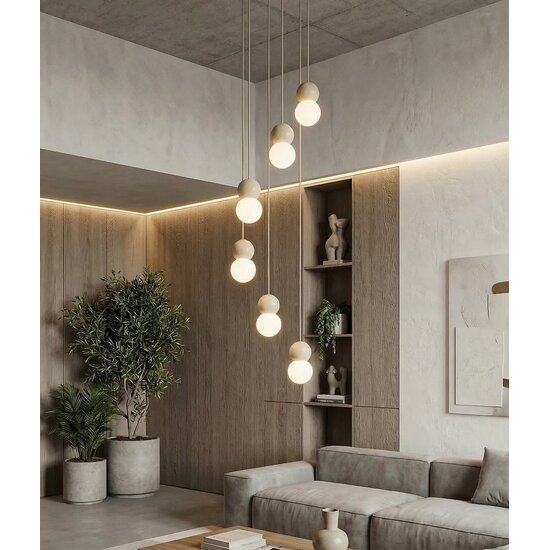 Emibig Emibig LOOP 6 MOKKA - Lampe suspendue scandinave pour tous les espaces