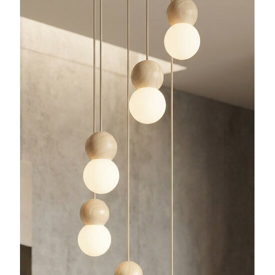 Emibig Emibig LOOP 6 MOKKA - Scandinavian pendant lamp for any space