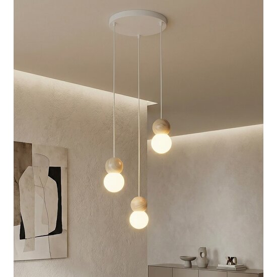 Emibig Emibig LOOP 3 WHITE - Scandinavian pendant lamp for stylish lighting