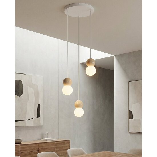 Emibig Emibig LOOP 3 WHITE - Lámpara colgante escandinava para una iluminación elegante