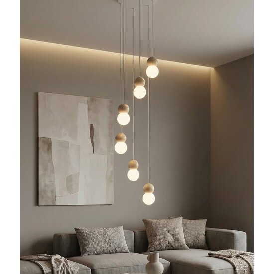 Emibig Emibig LOOP 6 WHITE - Elegante Scandinavische hanglamp voor elke ruimte