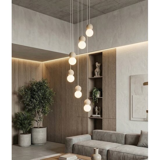 Emibig Emibig LOOP 6 WHITE - Elegante skandinavische Pendelleuchte für jeden Raum