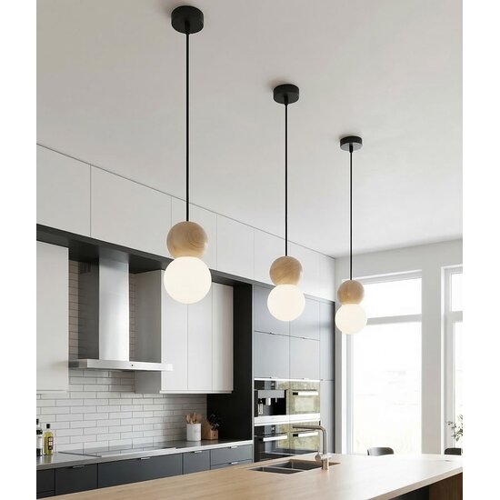 Emibig Emibig LOOP 1 BLACK - Lampe suspendue scandinave élégante pour tous les espaces