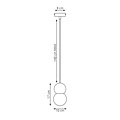 Emibig Emibig LOOP 1 BLACK - Lámpara colgante escandinava elegante para cualquier espacio
