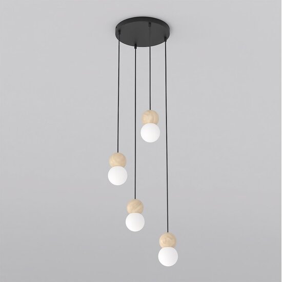 Emibig Emibig LOOP 4 BLACK - Scandinavian pendant lamp for any space