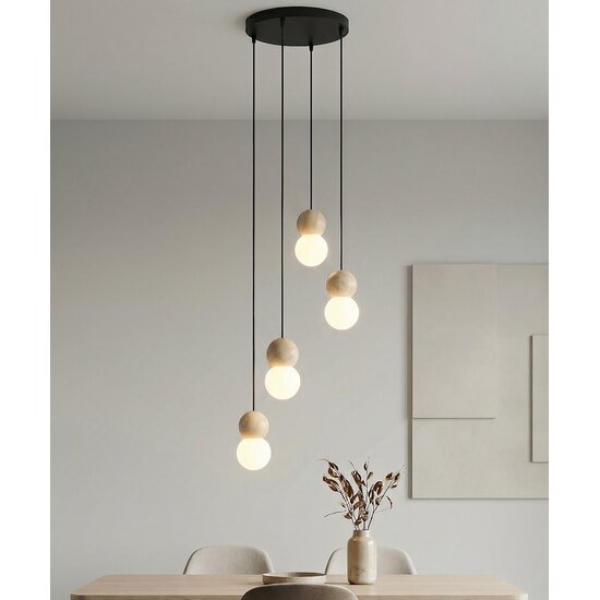 Emibig Emibig LOOP 4 BLACK - Scandinavian pendant lamp for any space