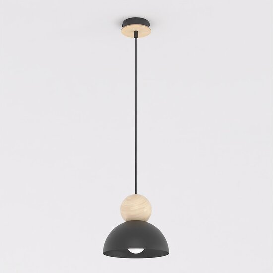 Emibig Emibig KAKI 1S BLACK - Lampe suspendue scandinave moderne pour tous les espaces