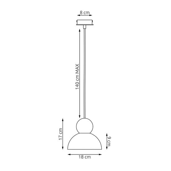 Emibig Emibig KAKI 1S BLACK - Modern Scandinavian pendant lamp for any space