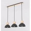Emibig Emibig KAKI 3 BLACK - Lámpara colgante escandinava para una iluminación elegante
