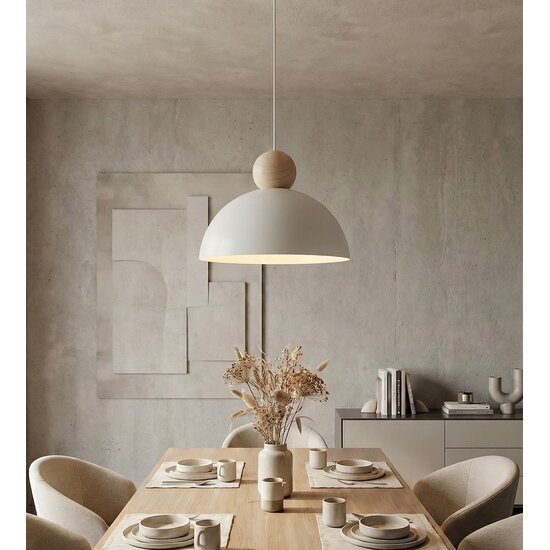 Emibig Emibig KAKI 1M WHITE - Élégante lampe suspendue scandinave pour tous les espaces
