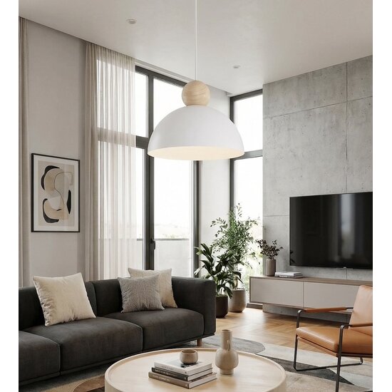 Emibig Emibig KAKI 1M WHITE - Elegant Scandinavian pendant lamp for any space