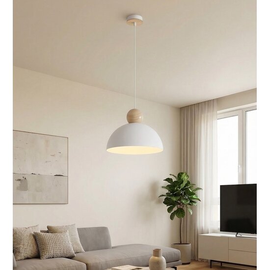 Emibig Emibig KAKI 1M WHITE - Elegante Scandinavische hanglamp voor elke ruimte