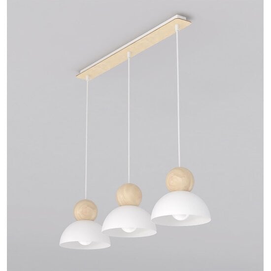 Emibig Emibig KAKI 3 WHITE - Scandinavische hanglamp voor elke ruimte