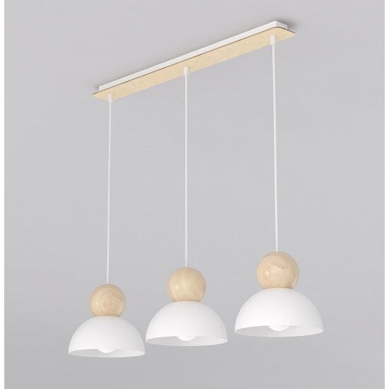 Emibig Emibig KAKI 3 WHITE - Scandinavische hanglamp voor elke ruimte