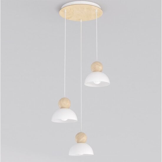 Emibig Emibig KAKI 3PREM WHITE - Scandinavian pendant lamp for any space