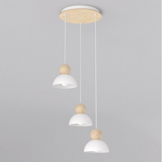 Emibig Emibig KAKI 3PREM WHITE - Scandinavische hanglamp voor elke ruimte