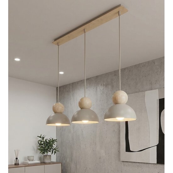 Emibig Emibig KAKI 3 MOKKA - Scandinavische hanglamp voor een sfeervolle inrichting