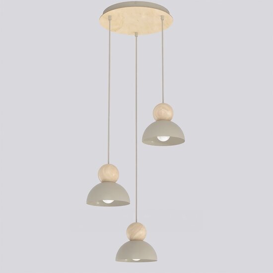 Emibig Emibig KAKI 3PREM MOKKA - Lampe suspendue scandinave pour tous les espaces