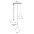 Emibig Emibig KAKI 3PREM MOKKA - Scandinavian pendant lamp for any space
