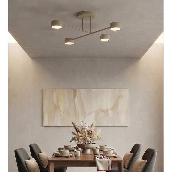 Emibig Emibig HALO 4 MOKKA - Moderne plafondlamp voor sfeervolle verlichting