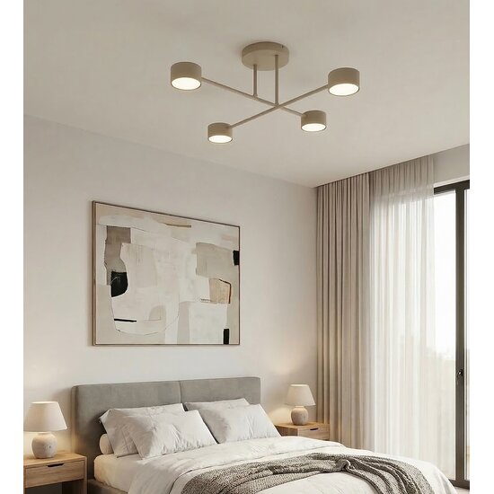 Emibig Emibig HALO 4 MOKKA - Moderne Deckenlampe für stilvolle Beleuchtung