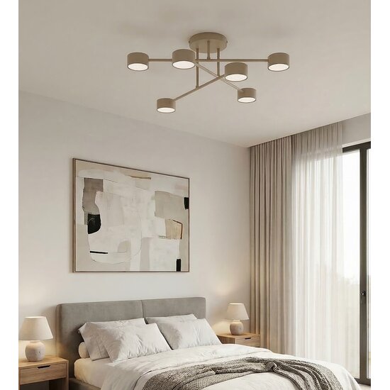 Emibig Emibig HALO 6 MOKKA - Modern ceiling lamp for stylish lighting