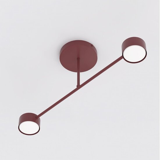Emibig Emibig HALO 2 BURGUNDY - Moderner Deckenleuchte für stilvolle Beleuchtung