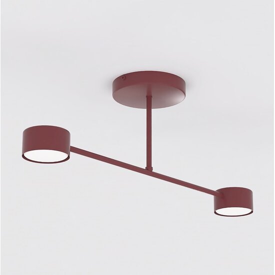 Emibig Emibig HALO 2 BURGUNDY - Modern ceiling lamp for stylish illumination