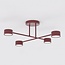 Emibig Emibig HALO 4 BURGUNDY - Moderne plafondlamp voor sfeervolle verlichting