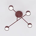 Emibig Emibig HALO 4 BURGUNDY - Lampe de plafond moderne pour un éclairage élégant