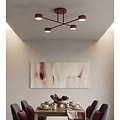 Emibig Emibig HALO 4 BURGUNDY - Moderne plafondlamp voor sfeervolle verlichting
